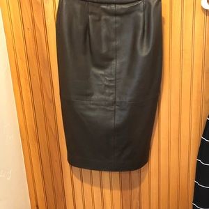 Leather, Lafayette  New York skirt lined